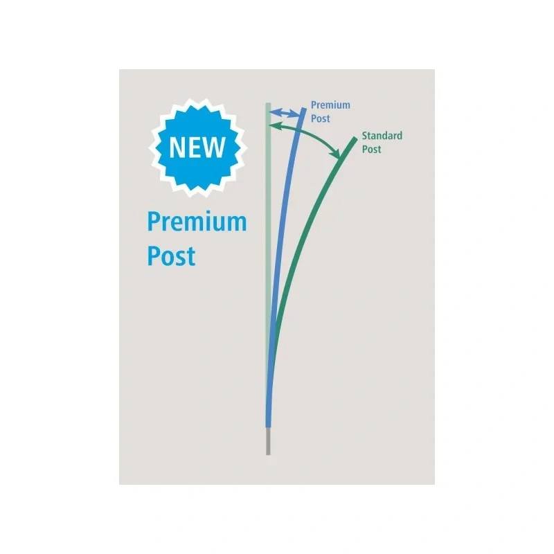 Síť premium nevodivá pro drůbež 122 cm, 50 m, zelená, 1 hrot