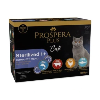 PPROSPERA PLUS Cat - Sterilised Multipack - Kapsičky pro kastrované kočky - 12 x 85 g