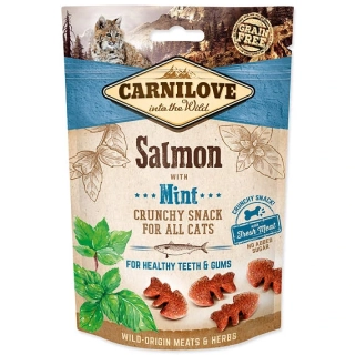 CARNILOVE Cat - Crunchy Snack - Losos s mátou