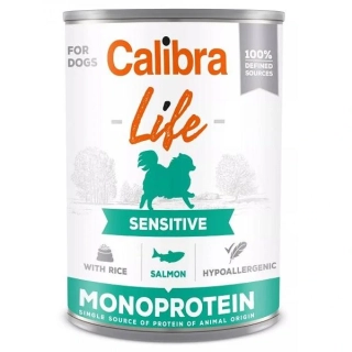 Calibra Dog Life  konz.Sensitive Salmon with rice 400g
