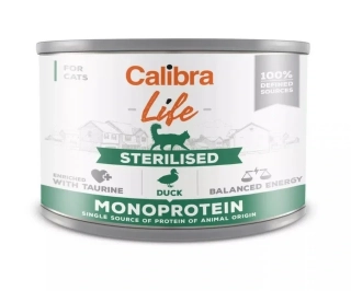 Calibra Cat Life  konz.Sterilised Duck 200g