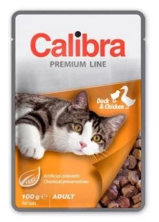 Calibra Cat kapsa Premium Adult Duck & Chicken 100g