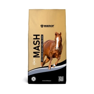 MIKROP Horse - Bezobilný Mash - Podpora trávení s vlákninou, mrkví, rybízem a jablky