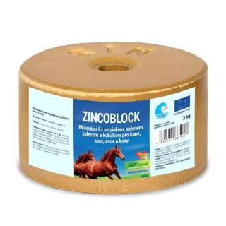 S.I.N. Hellas - Zincoblock - Minerální liz se zinkem, selenem, železem a kobaltem