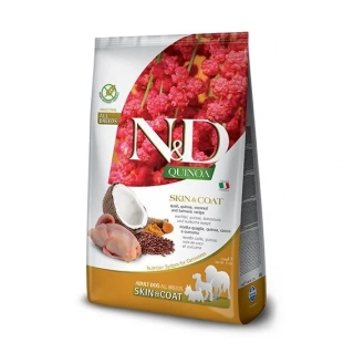 N&D - Quinoa Dog - Skin & Coat Quail & Coconut - all breed - Pro obnovu kůže a srsti