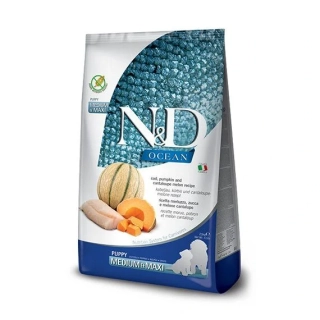N&D - Ocean - Puppy M/L Codfish & Pumpkin & Melon - Pro štěňata středních a velkých plemen