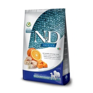 N&D - Ocean - Adult M/L Codfish & Pumpkin & Orange - Pro dospělé psy středních a velkých plemen