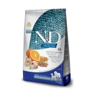 N&D - Ocean - Adult M/L Codfish & Orange - Pro dospělé psy středních a velkých plemen