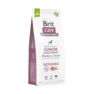 BRIT Care Dog - Sustainable Junior Large Breed - Chicken & Insect - Receptura kuře a hmyz