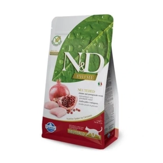 N&D - Prime Cat - Neutered Chicken & Pomegranate - Pro kastrované kočky