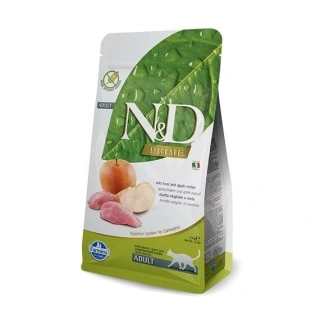 N&D - Prime Cat - Adult Boar & Apple - Pro dospělé kočky