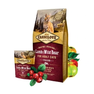 CARNILOVE - Lamb & Wild Boar for Adult cats - Pro kastrované kočky