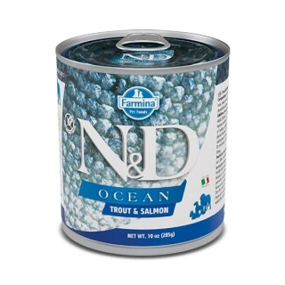 N&D - Dog Ocean Adult Trout & Salmon - konzerva