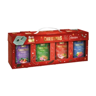 BRIT - Merry Christmas Selection - Vánoční balení konzerv pro psy - multipack 4 x 400 g