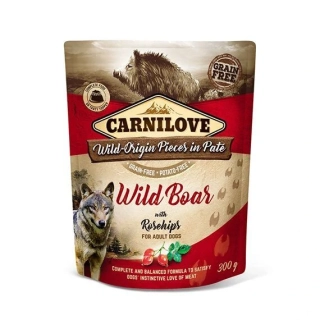 CARNILOVE - Dog pouch paté - Wild Boar & Rosehips - Divočák s šípky