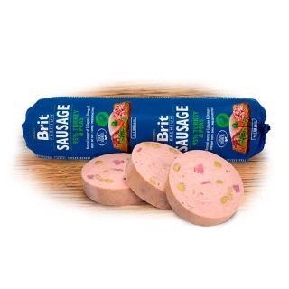 BRIT Premium - Dog Sausage Turkey & Peas - Salám s krůtím masem a hráškem