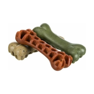 TRIXIE - Denta Fun Veggie Honey Comb Bone - Dentální kostička pro psy s mořskou řasou 8,5 cm (28 gr)