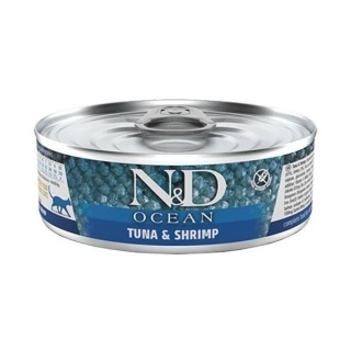 N&D - Cat Ocean - Adult - Tuna & Shrimps - Konzerva pro dospělé kočky