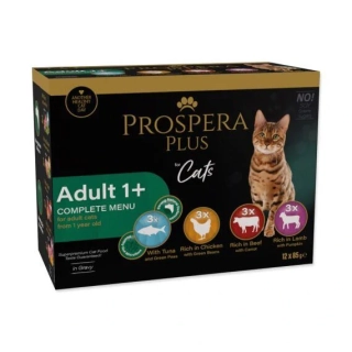 PPROSPERA PLUS Cat - Adult Multipack - Kapsičky pro kočky od 1 roku - 12 x 85 g